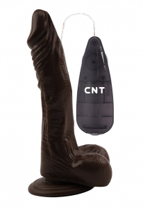 Вибратор CNT 8.5'' Vibrating Beginner Dildo Brown CNT-180082D