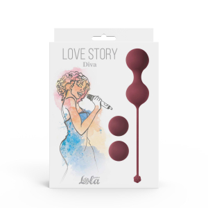 Набор вагинальных шариков Love Story Diva Wine Red 3012-02lola