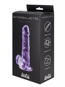 Прозрачный дилдо Intergalactic Oxygen Purple 7084-02lola