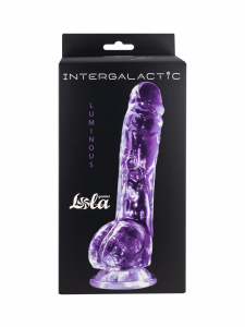 Прозрачный дилдо Intergalactic Luminous Purple 7086-02lola