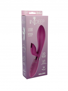 Перезаряжаемый вибратор Indeep PRO Malena Magenta 7708-03indeep