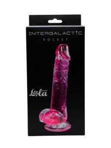 Прозрачный дилдо Intergalactic Rocket Pink 7083-01lola