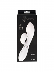 Перезаряжаемый вибратор Indeep Juna White 7700-07indeep