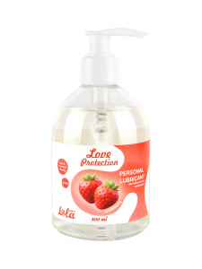 Лубрикант на Водной Основе Lola Games Love Protection Strawberry 300ml 1831-02lola