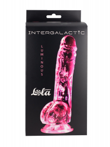 Прозрачный дилдо Intergalactic Luminous Pink 7086-01lola