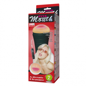 Мастурбатор в колбе Pink Mouth Vibrating BM-00900T27Z-2