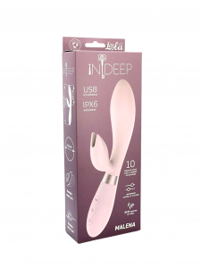 Перезаряжаемый вибратор Indeep PRO Malena Pink 7708-02indeep