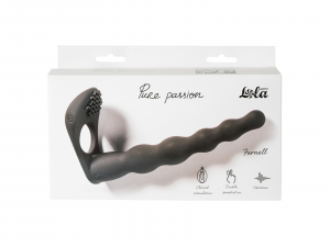 Вибронасадка для Двойного Проникновения Pure Passion Farnell Black 1203-01lola