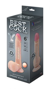 Фаллоимитатор неоскин на присоске F&F BEST COCK 6